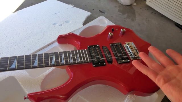 Unboxing Glarry Burning Fire Electric Guitar/GA-20 Amp смотреть онлайн