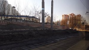 17 маршрут трамвая. 25.03.2021 год. Москва.