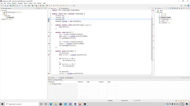 Java arrays (with turtle graphics) смотреть онлайн