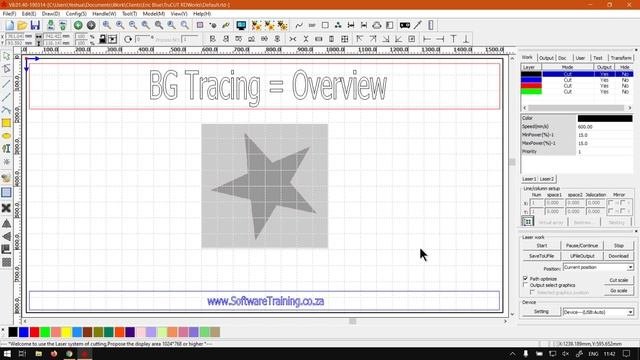TruCUT RDWorks The Import Background Image Overview (Part 1) Tracing Images Mini-Series