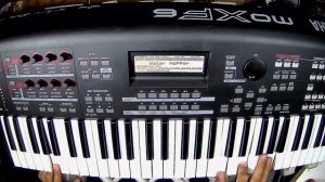 YAMAHA moXF6  (testing patterns and sounds)