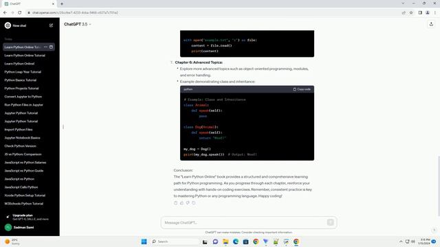 learn python online book