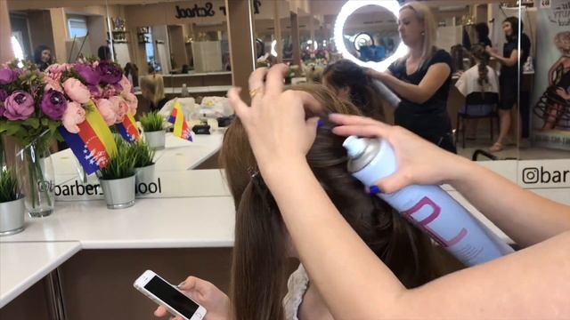 Прическа . Низкий пучок. смотреть онлайн