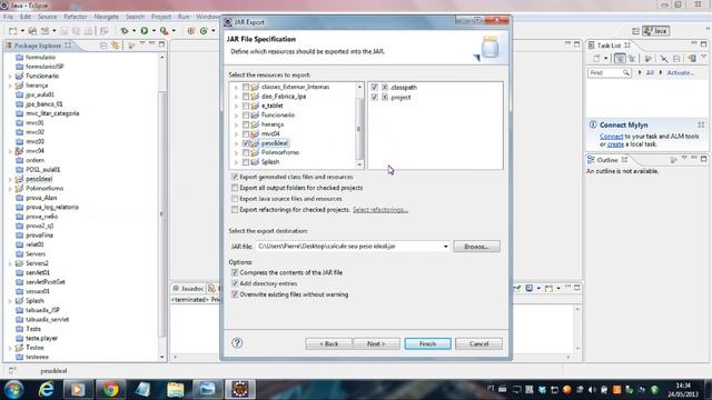 Gerando arquivo JAR a partir de um projeto java no eclipse смотреть онлайн