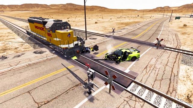 Cars VS Rails #4 - BeamNG Drive смотреть онлайн
