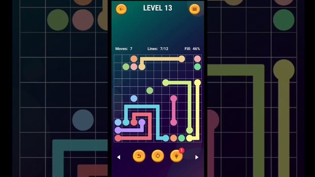 Connect the dots - Line puzzle game Expert level 13 #shorts