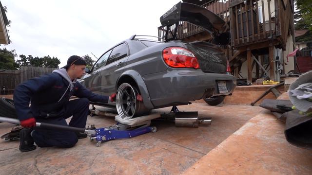 STI REAR END FINISHED + WHEEL TEST FIT! смотреть онлайн