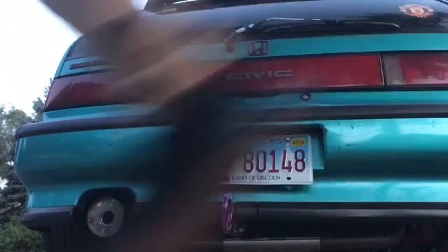 1991 Honda Civic Catback exhaust sytem replacement (Before & After) смотреть онлайн