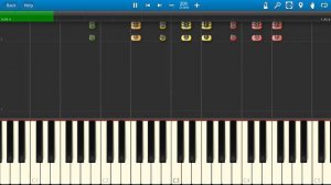 How to play 20th Century Fox Theme Intro on piano - 100% speed , 50% speed and 20% speed - Synthesi
