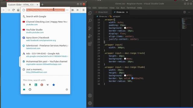 Custom Range Slider using HTML CSS & Javascript | Muhammad Bin Yasir смотреть онлайн