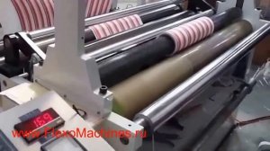 Бобинорезка - полный цикл резки ролей на контактной бобинорезальной машине - второе большое видео