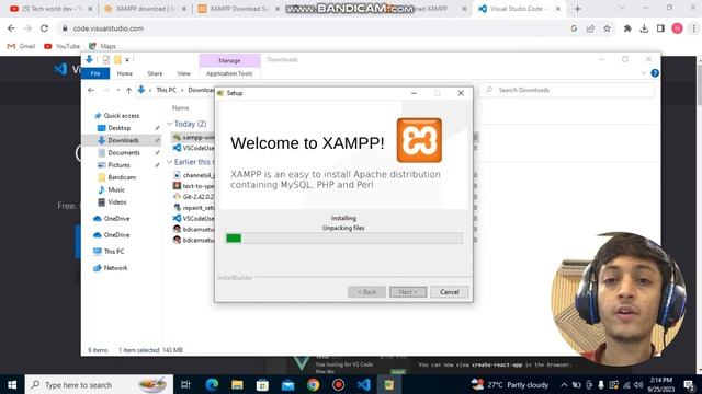 Create Your First PHP Project using XAMPP and Visual Studio Code 2023