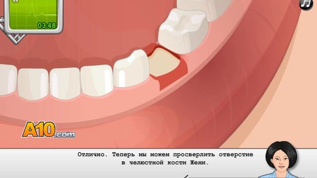 Pазвлекательныe игры - сейчас стоматологическая хирургия  -образовательные игры для детей