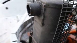 Как работает двигатель Лифан 17 л с после установки глушителя своими руками на снегоходе буран.