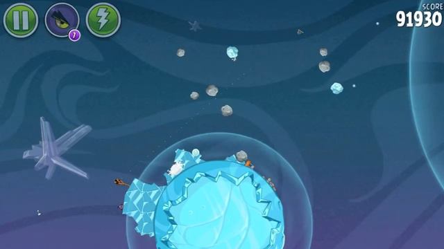 Angry Birds Space Cold Cuts Level 2-22 3 stars Walkthrough [HD] смотреть онлайн