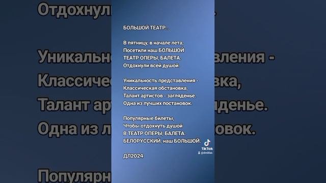 Большой театр...