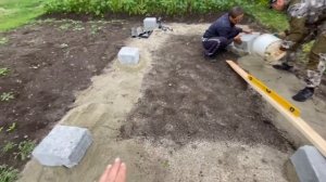 Установка бани на фундаментные блоки. Жар Парыч