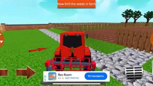 Красный Трактор пашет поле Игра мультик для детей про Red Truck Cartoon Game for kids #2