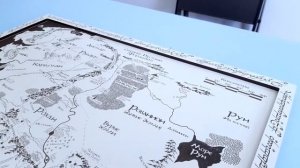 Подробная карта Средиземья Толкиена («Властелин колец»)