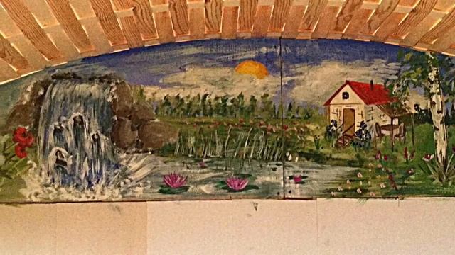 Роспись стены в беседке смотреть онлайн