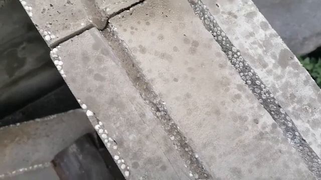 штробим полистеролбетонные блоки, легко и быстро!