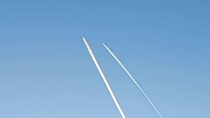 Перехват в небе попал на видео