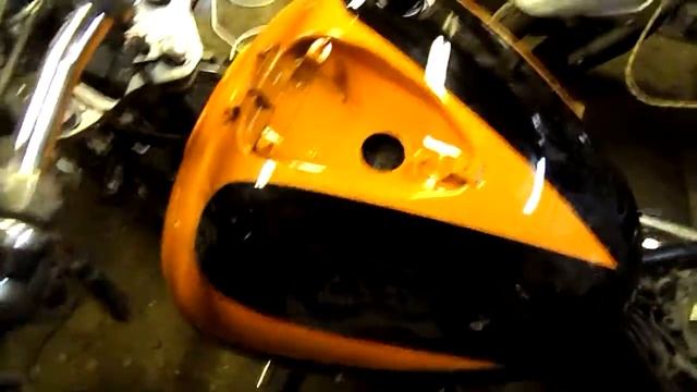 Увеличенный (разваренный) кастом бак на Yamaha Dragstar XVS1100!