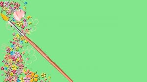 Хромакей рисованные цветы