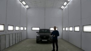 Грузовая покрасочная камера.