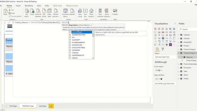 DAX Language - TREATAS Function in Power BI смотреть онлайн