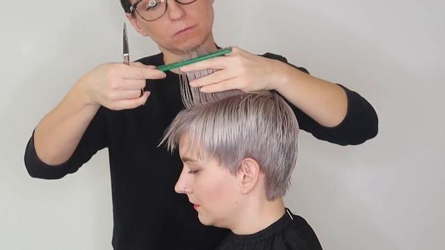 PIXIE HAIRCUT - TUTORIAL WITH CUTTING GRAPHIC - by SANJA KARASMAN смотреть онлайн
