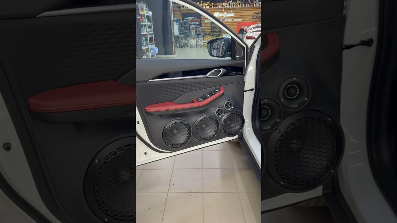 Душевная аудиосистема в Geely Coolray #sound #music #youtubeshorts #громкийфронт #автостиль