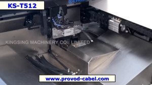 Автоматический станок обработки шлейфов  с опрессовкой и лужением KS-T512