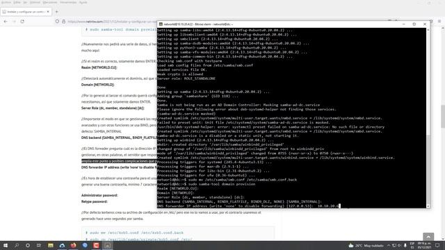 Instalar Samba4 como controlador de dominio en Ubuntu 20.04 | NETWORLD смотреть онлайн