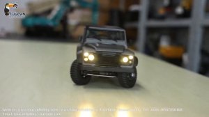 CAPO Metal Chassis Crawler Car 1/18 RC Model KIT. 2Speed Gearbox, Differential lock.