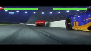 Cars 3 (2017) Lightning Mcqueen Crashes with healthbars (Edited By @GabrielDietrichson)