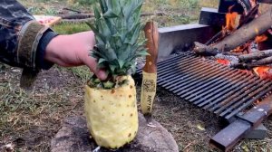 Ананас с беконом, на костре! Необычно!!!