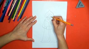 Как нарисовать снегурочку. Онлайн-школа рисования "Малевашки"