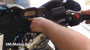 Настройка CO качества смеси мотоцикла Yamaha FZ6 (4K)