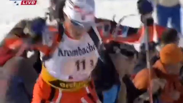 биатлон чемпионат мира 2005 (Хохфильцен) эстафета женщины