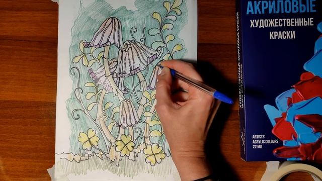 Как рисовать акриловыми красками. Декоративная живопись/Обзор работ + мастер-класс. Часть 1