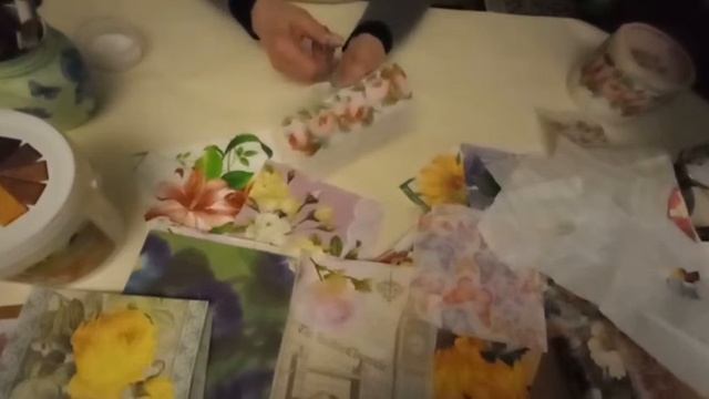 Старые чехлы для очков, могут измениться. Декупаж салфетками.