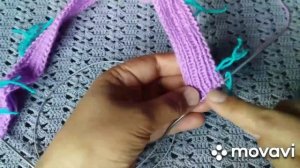 МК V образная горловина с ростком Большой размер Подробно Цельновязанная планка Реглан сверху