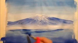 "Как нарисовать гору и дерево гуашью [картина за 3 минуты]" ревёрс(наоборот)