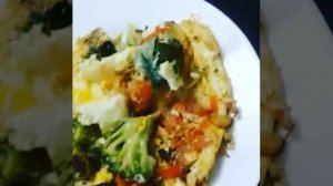 Яичница с овощами рецепт