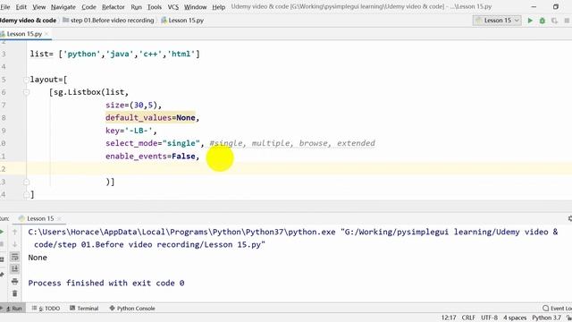 Python GUI with PySimpleGUI - easy learn 15