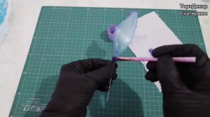 Цветок из рисовой бумаги на торт