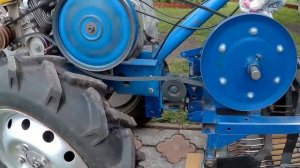 Настройка и регулировка самокопалки картофеля с мотоблоком.