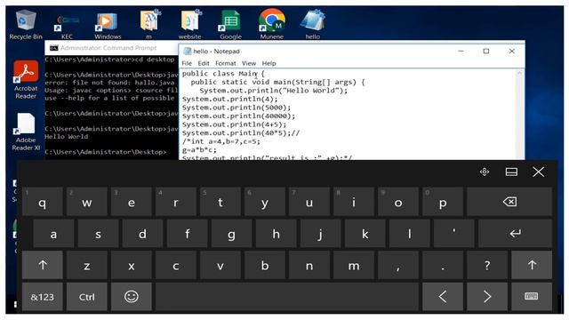 How to run java program using cmd and notepad cdacc practical ICT level 6 смотреть онлайн