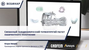 Связанный газодинамический-термоупругий расчет лабиринтного уплотнения